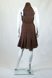 PAUL & JOE Paris Domino Polka Dot Pussy Bow Dress (UK 8)-Paul & Joe Paris-The Freperie