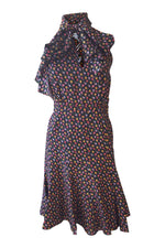 Load image into Gallery viewer, PAUL &amp; JOE Paris Domino Polka Dot Pussy Bow Dress (UK 8)-Paul &amp; Joe Paris-The Freperie

