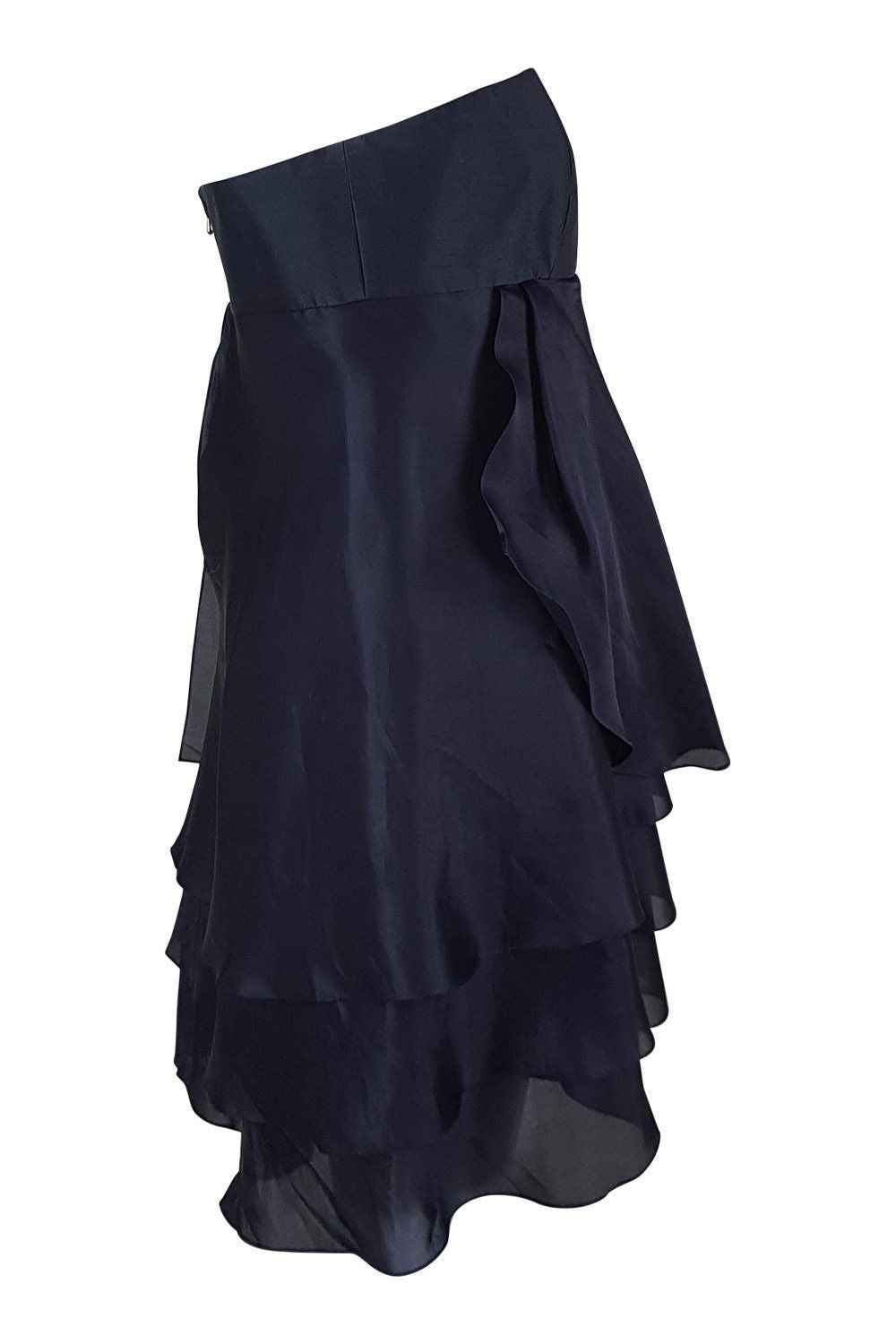PAUL & JOE Silk Bustier Ruffle Dress (IT 42)-Paul & Joe Paris-The Freperie
