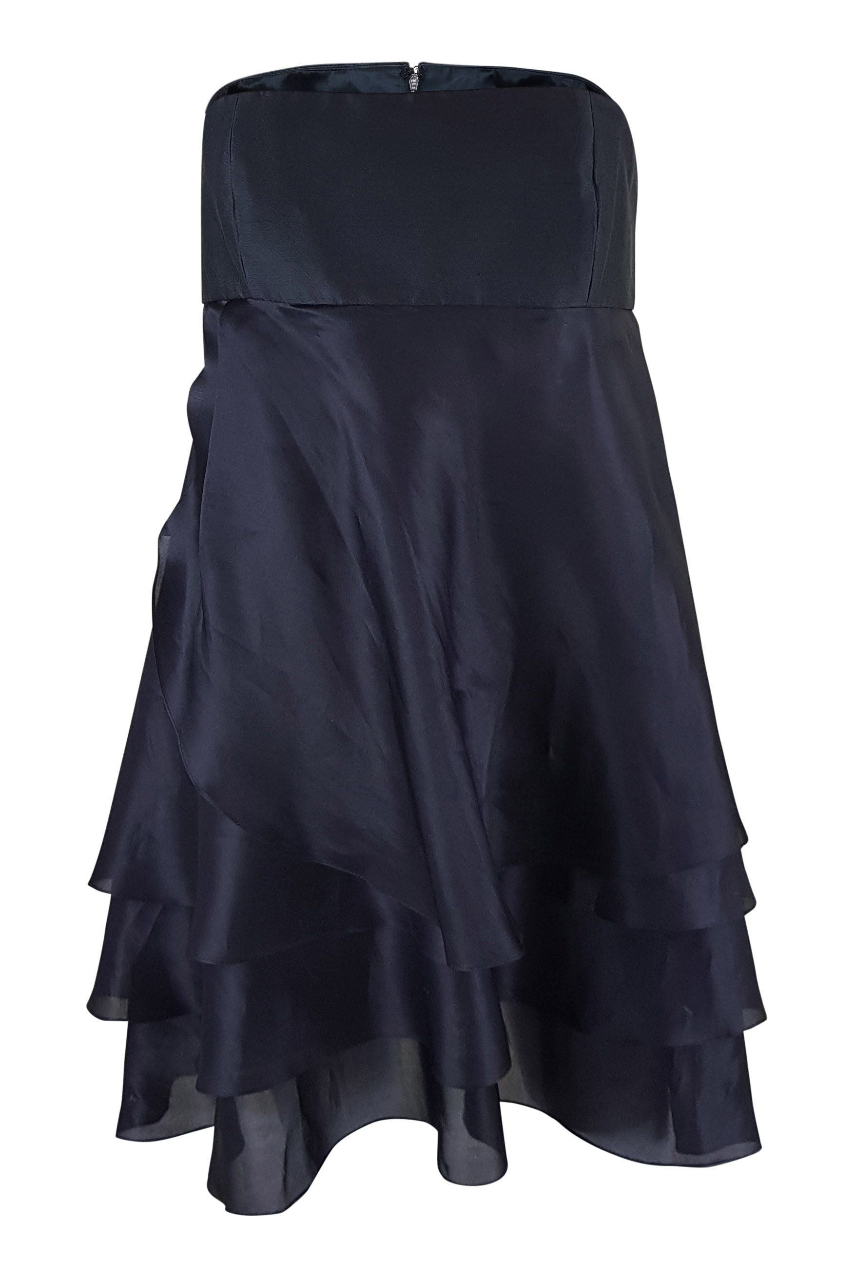 PAUL & JOE Silk Bustier Ruffle Dress (IT 42)-Paul & Joe Paris-The Freperie