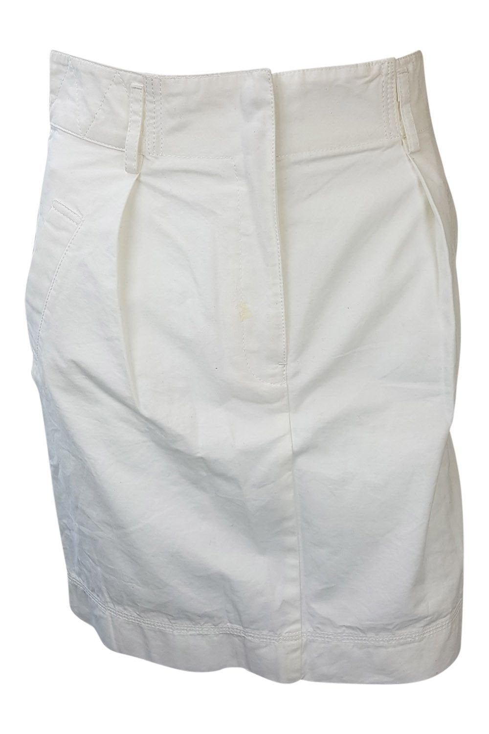 PAUL & JOE Sister White Cotton Mini Skirt (UK 4)-Paul & Joe Paris-The Freperie