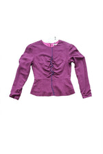 Load image into Gallery viewer, PAUL by PAUL SMITH Purple Peplum Long Sleeve Top (42)-Paul Smith-The Freperie
