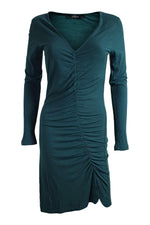Load image into Gallery viewer, PHARD Green Long Sleeved V Neck Fitted Dress (S)-Phard-The Freperie

