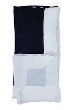 Load image into Gallery viewer, PIERRE CARDIN Geometric Black White and Pink Scarf 94cm-Pierre Cardin-The Freperie
