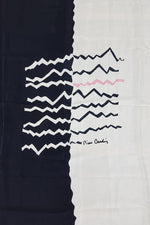 Load image into Gallery viewer, PIERRE CARDIN Geometric Black White and Pink Scarf 94cm-Pierre Cardin-The Freperie
