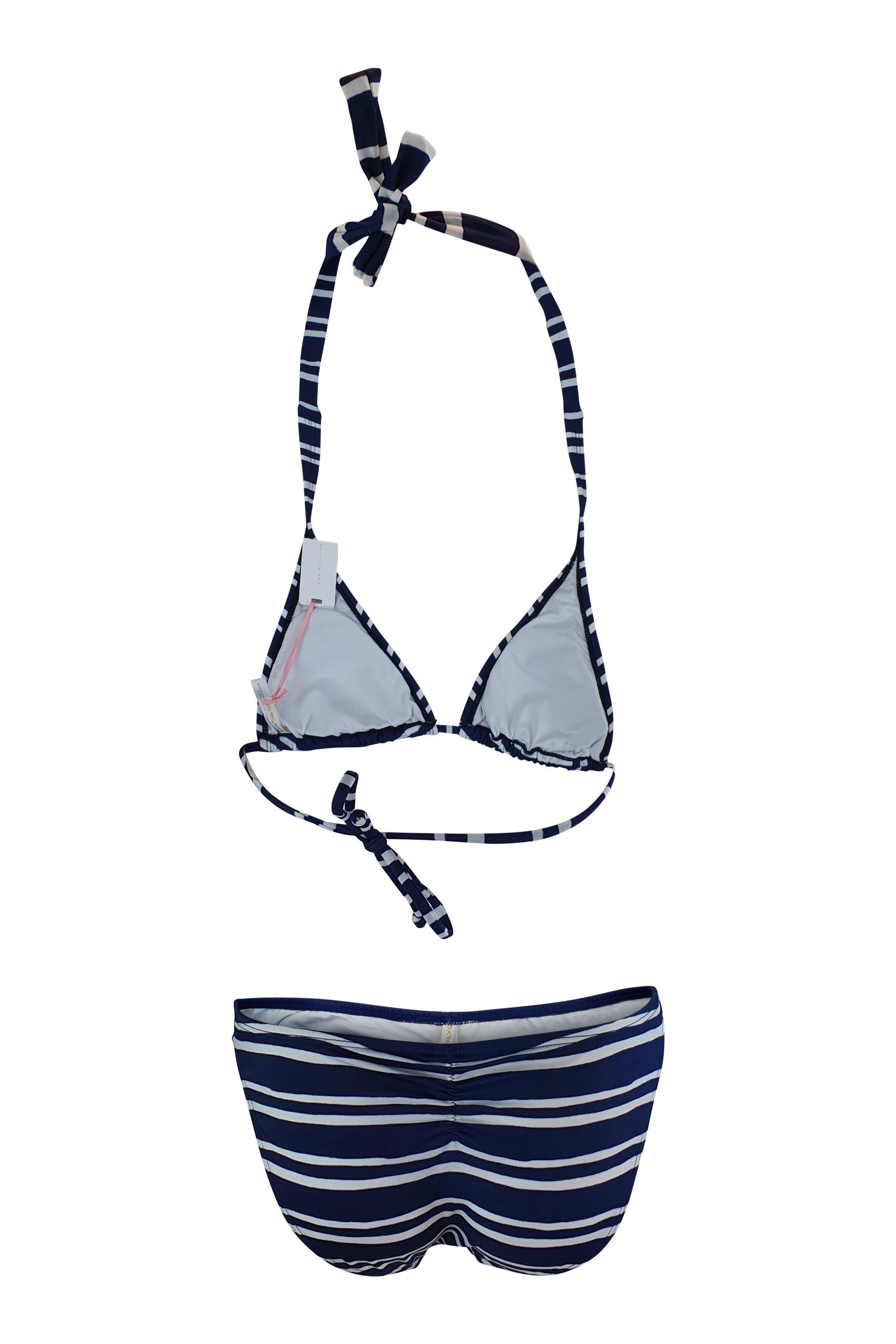 PILY Q Nautical Stripe Bikini (UK 10)-PILYQ-The Freperie