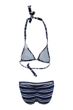 Load image into Gallery viewer, PILY Q Nautical Stripe Bikini (UK 10)-PILYQ-The Freperie
