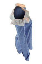 Load image into Gallery viewer, PINKO White Collar Blue Stripes Off Shoulder Shirt (UK 8)-Pinko-The Freperie
