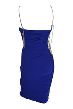 Load image into Gallery viewer, PREEN By THORNTON BREGAZZI Crepe Sequin Electric Blue Jodie Bodycon Dress (M)-Preen by Thornton Bregazzi-The Freperie

