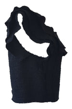Load image into Gallery viewer, PROENZA SCHOULER Black Tweed Crop Top (UK 6)-Proenza Schouler-The Freperie
