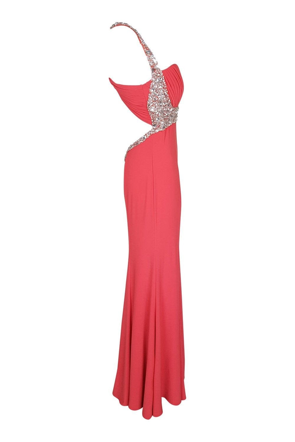 PROM FROCKS Pink Backless Prom Gown (10)-Prom Frocks-The Freperie