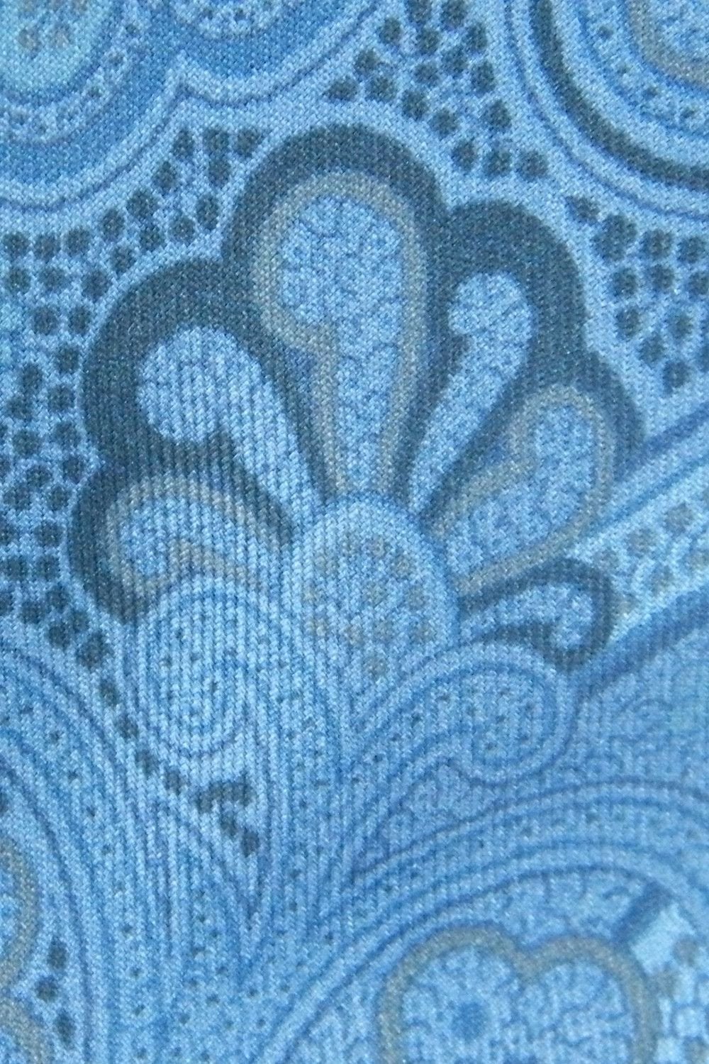 RAKE Square Bottom Paisley Print Silk Tie-RAKE-The Freperie