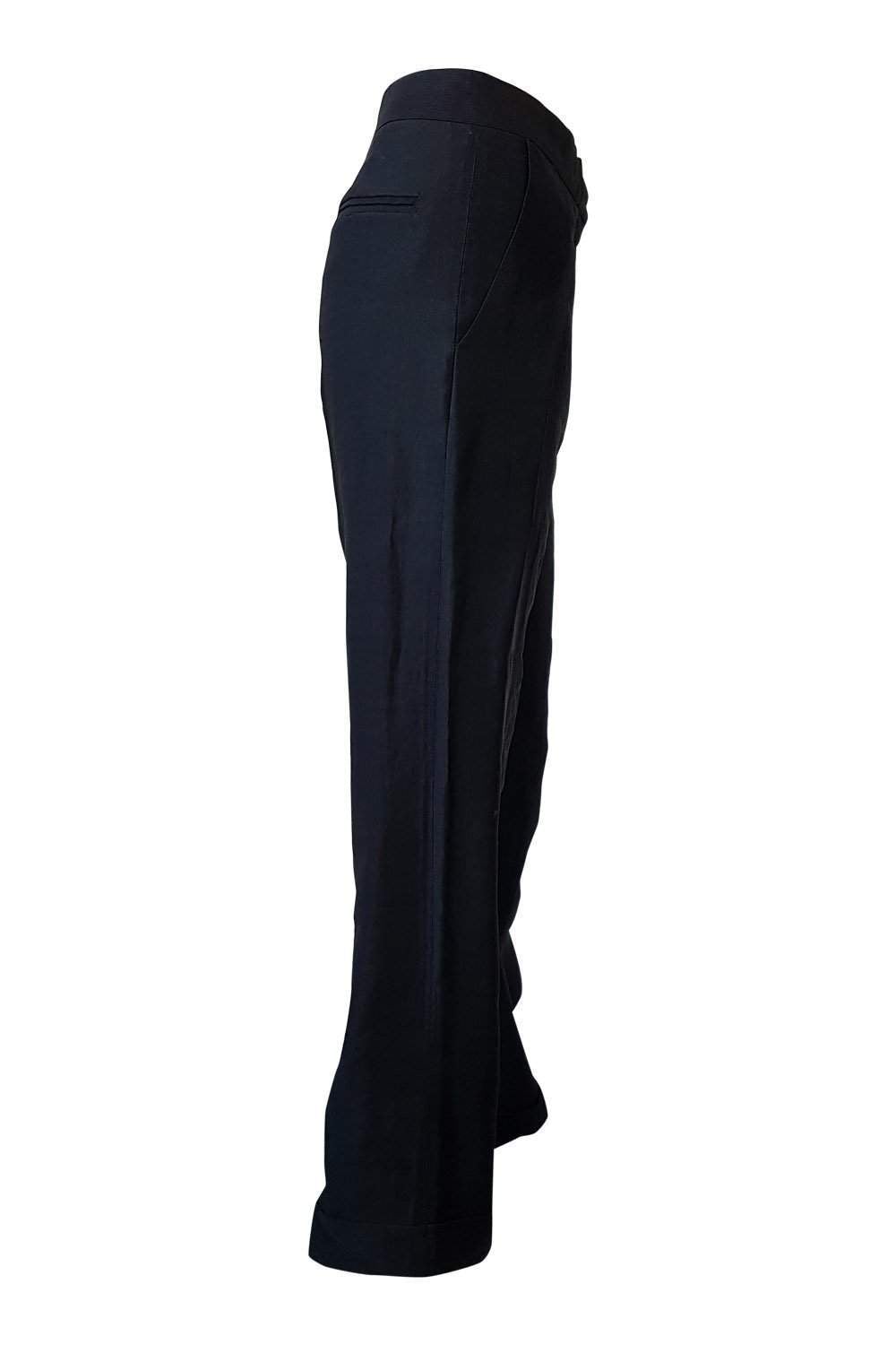 ROCHAS Black Tailored Trousers (36)-Rochas-The Freperie