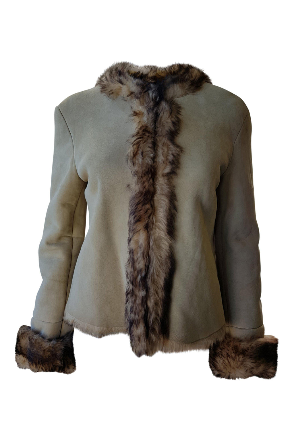 RUFFO RESEARCH Vintage Fall 2000 Fur Lined Suede Coat (S)-Ruffo Research-The Freperie