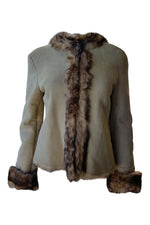 Load image into Gallery viewer, RUFFO RESEARCH Vintage Fall 2000 Fur Lined Suede Coat (S)-Ruffo Research-The Freperie
