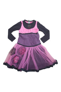 SAVE THE QUEEN Cotton Blend Tulle Skirted Dress (6 Yrs)-Save The Queen-The Freperie
