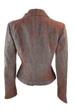 Load image into Gallery viewer, SCERVINO STREET Ermanno Scervino Brown Fitted Jacket (US 8)-Ermanno Scervino-The Freperie
