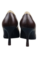 Load image into Gallery viewer, SERGIO ROSSI Vintage High Heel Pointed Toe Brown Pumps (38)-Sergio Rossi-The Freperie
