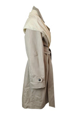 Load image into Gallery viewer, SHARON WAUCHOB Heavy Cotton Avante Garde Trench Coat and Scarf (38)-Sharon Wauchob-The Freperie
