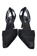 Load image into Gallery viewer, SINELA Black Cut Away Mid Heel Pointy Toe Shoes (EU 40)-Sinela-The Freperie
