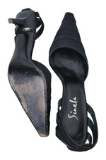 Load image into Gallery viewer, SINELA Black Cut Away Mid Heel Pointy Toe Shoes (EU 40)-Sinela-The Freperie
