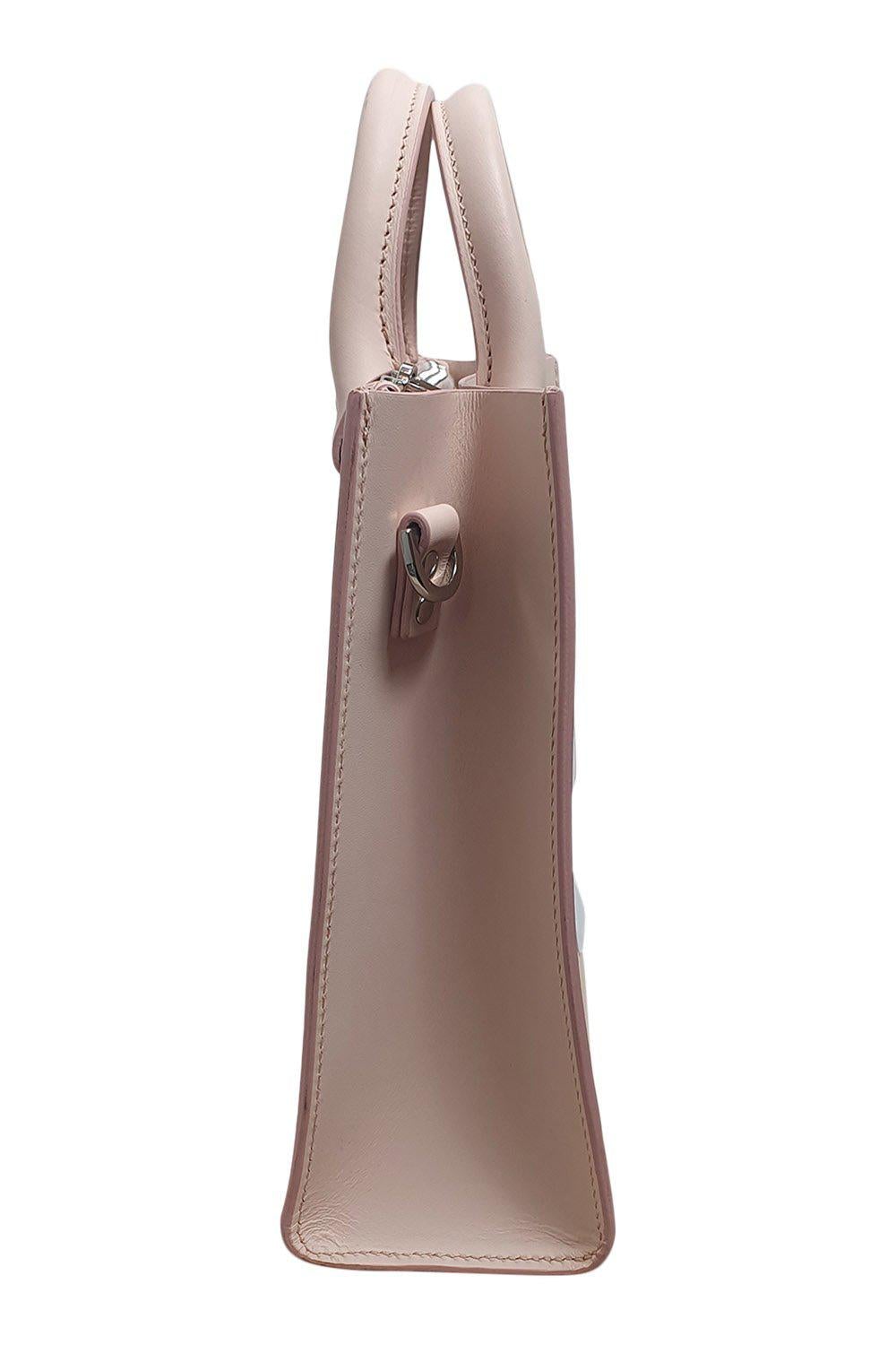 SOPHIA HULME Albion Pink Leather Top Handle Box Bag (M)-The Freperie