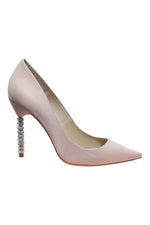 Load image into Gallery viewer, SOPHIA WEBSTER Ice Pink Satin Crystal Embellished Coco Pump (40)-The Freperie
