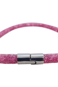 SWAROVSKI Stardust Choker or Wrap Around Bracelet Baby Pink Crystal Filled (M)-The Freperie