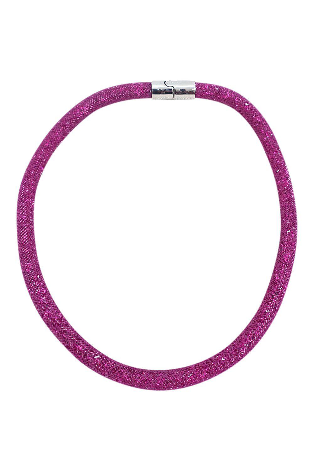 SWAROVSKI Stardust Choker or Wrap Around Bracelet Cerise Pink (M)-The Freperie