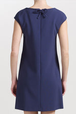 Load image into Gallery viewer, TARA JARMON MARINE MULTI-POCKET SHIFT DRESS FR 40 UK 12-Tara Jarmon-The Freperie
