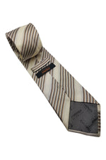 Load image into Gallery viewer, TED BAKER Endurance Ivory Striped Silk Tie (61&quot;)-Ted Baker-The Freperie
