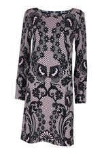 Load image into Gallery viewer, TEMPERLEY London Lace Print Shift Dress (8)-Temperley-The Freperie
