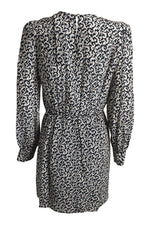 Load image into Gallery viewer, THE KOOPLES Black White Paisley Print Mini Dress (1 | EU 36 | UK 10 | IT 42)-The Freperie
