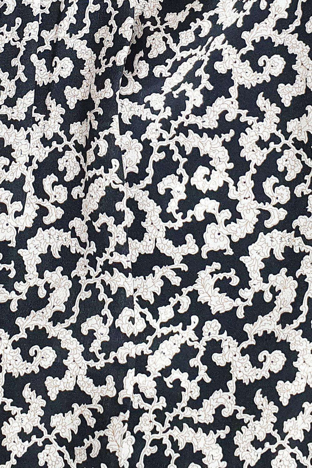 THE KOOPLES Black White Paisley Print Mini Dress (1 | EU 36 | UK 10 | IT 42)-The Freperie