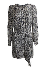 Load image into Gallery viewer, THE KOOPLES Black White Paisley Print Mini Dress (1 | EU 36 | UK 10 | IT 42)-The Freperie
