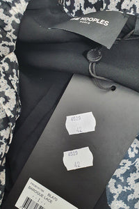 THE KOOPLES Black White Paisley Print Pleated Mini Dress (2 | EU 38 | UK 12 | IT 44)-The Freperie