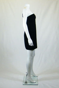 THEORY Taliana Silk One Shoulder Black Dress (UK 8)-Theyskens' Theory-The Freperie