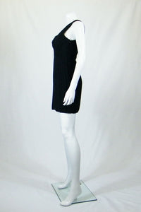 THEORY Taliana Silk One Shoulder Black Dress (UK 8)-Theyskens' Theory-The Freperie