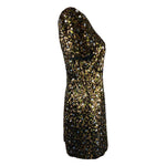 Load image into Gallery viewer, TIBI Gold Sequin Mini Dress US 8 | UK 12-The Freperie
