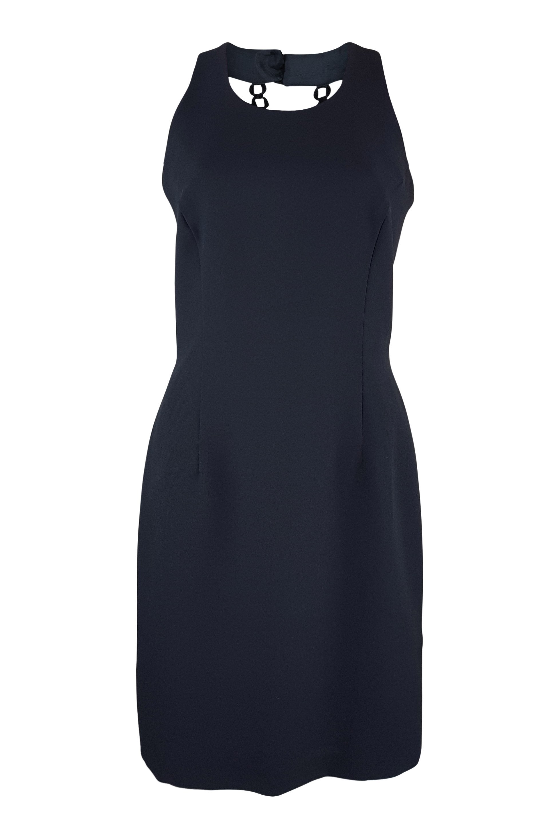 UNLABELLED Black Dress with Exposed Back (S)-Unlabelled-The Freperie