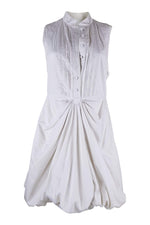 Load image into Gallery viewer, UNLABELLED Cream Cotton Silk Lined Shirt Dress (S)-Unlabelled-The Freperie
