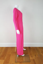 Load image into Gallery viewer, STELLA McCARTNEY Cady Pillar Hot Pink Maxi Dress-Stella McCartney-The Freperie
