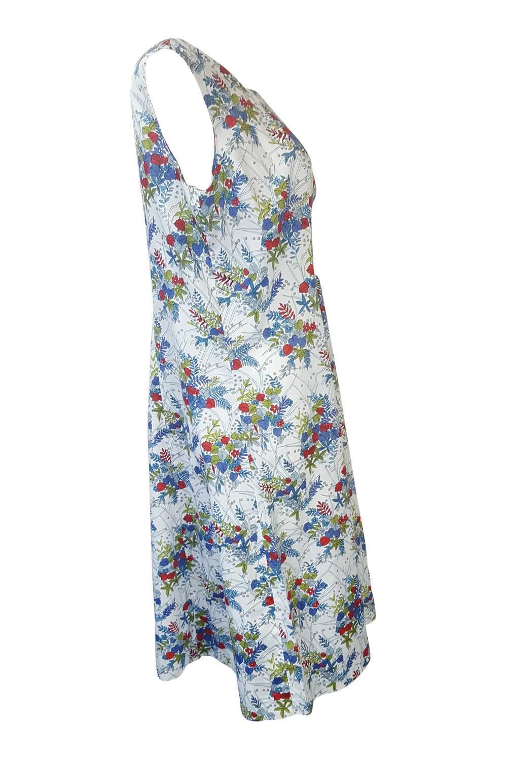 UNLABELLED Vintage 1950's Inspired Floral Sun Dress (L/M)-The Freperie-The Freperie