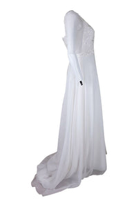 VINTAGE STYLE Demure Wedding Dress (S)-The Freperie-The Freperie