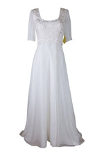Load image into Gallery viewer, VINTAGE STYLE Demure Wedding Dress (S)-The Freperie-The Freperie
