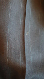 Load image into Gallery viewer, VALENTINO Uomo VIntage Double Breasted Navy Pinstripe Wool Suit-The Freperie
