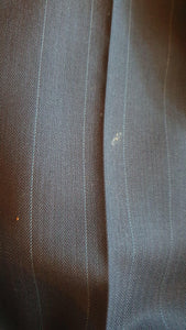 VALENTINO Uomo VIntage Double Breasted Navy Pinstripe Wool Suit-The Freperie