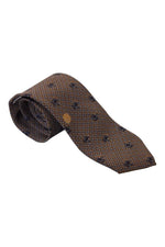 Load image into Gallery viewer, VALENTINO Vintage Silk Orange Grey Black Geometric Print Tie-Valentino-The Freperie
