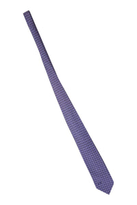 VALENTINO Vintage Silk Purple Geometric Print Tie-Valentino-The Freperie
