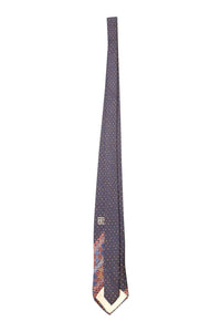 VALENTINO Cravatte Silk Tie Blue Multi Polka Dot Repeat (55.5 L)-Valentino-The Freperie